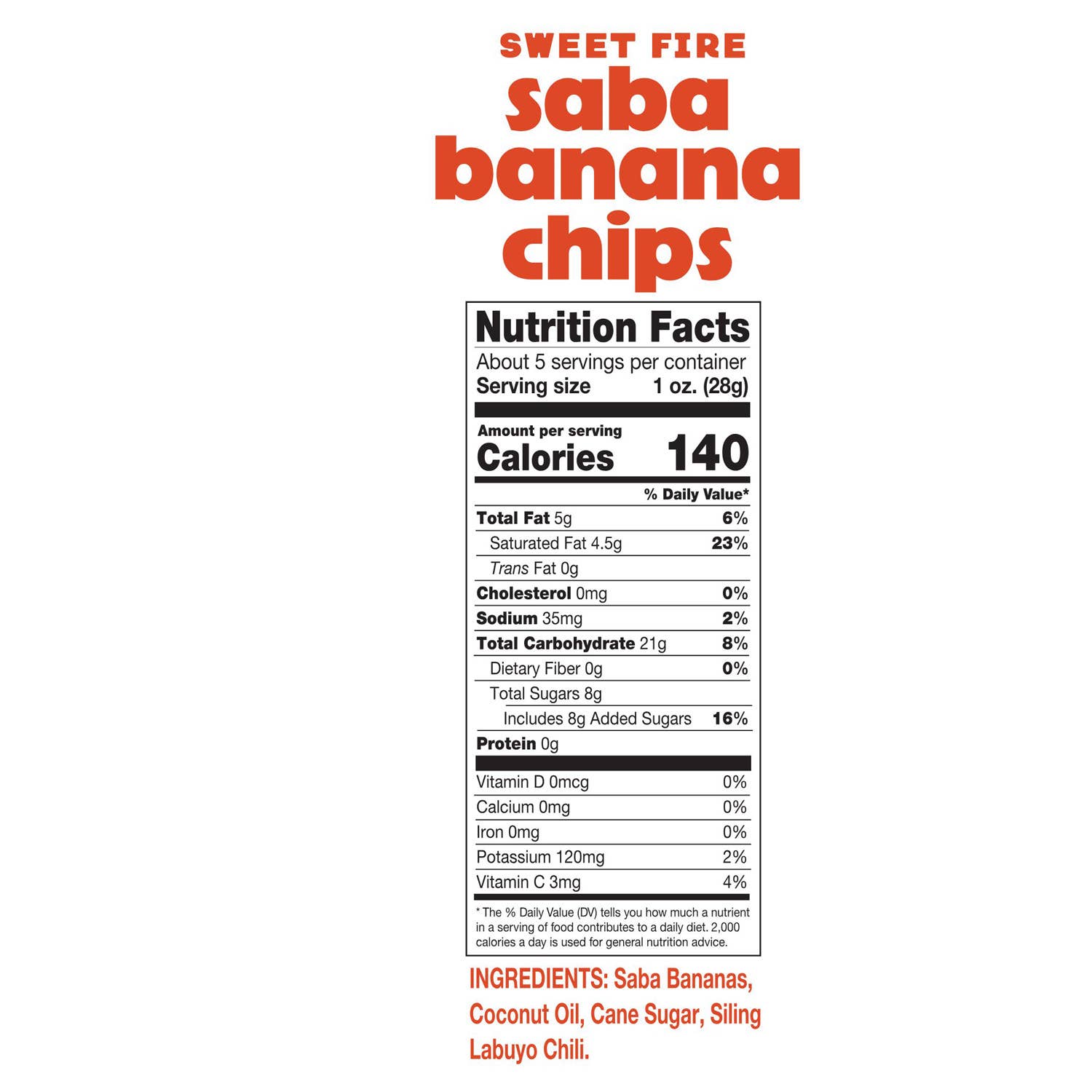 Sun Tropics - Wholesale Chips - Sun Tropics Saba Banana Chips - Sweet Fire, 5.1 oz2