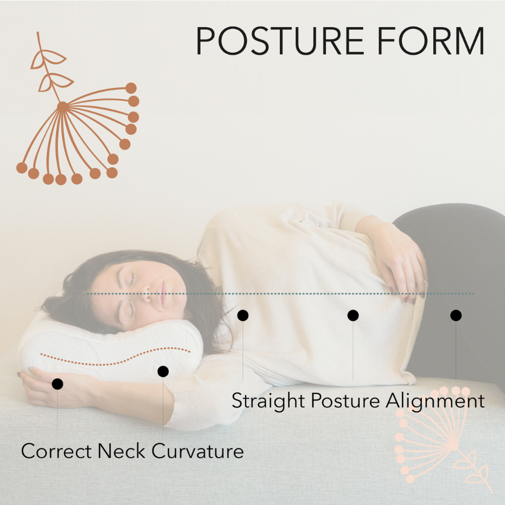 Posture Form Pillows - Wholesale Bedding Pillow - Eco-Luxe Ergonomic Posture Pillows - 3 Low & 3 Regular1