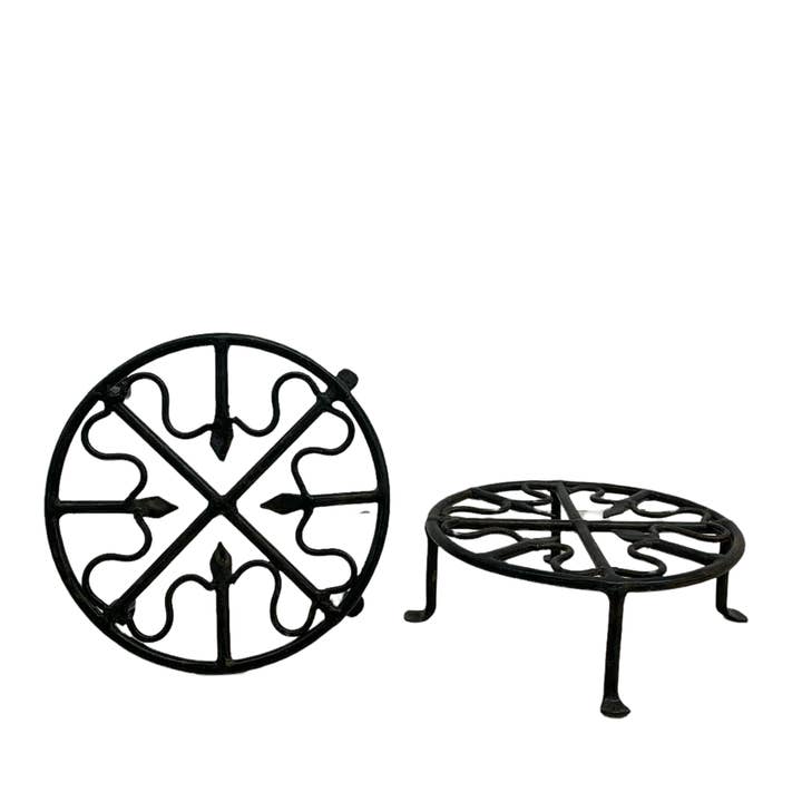 Asia West - Vendita all'ingrosso Portavasi - Supporti per piante rotondi in ferro battuto1