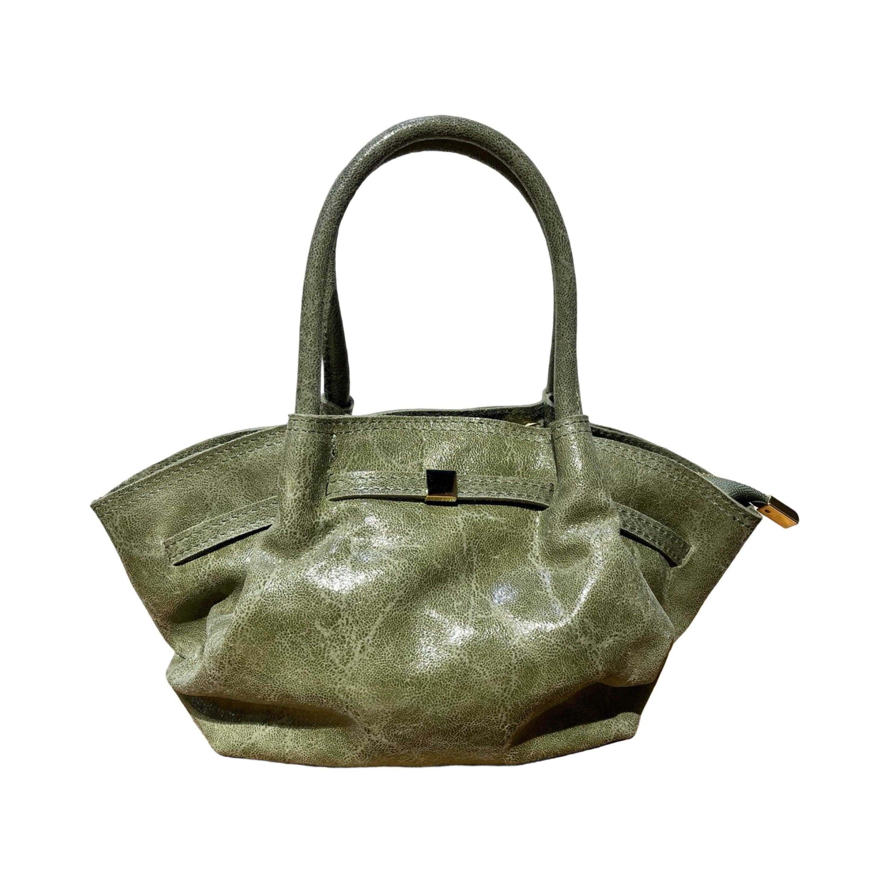 Louisa lee – Mala com alça superior – Mulher por atacado – MALA DE MÃO EM COURO ESCOVADO PEQUENA JANNET4