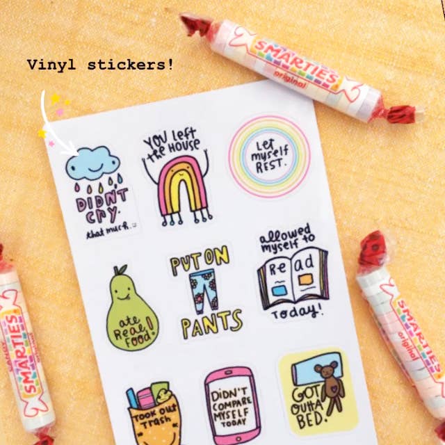 Juego de pegatinas «Tú hiciste una cosa» para venta al por mayor de Jenipher Lyn / Nightly Doodles