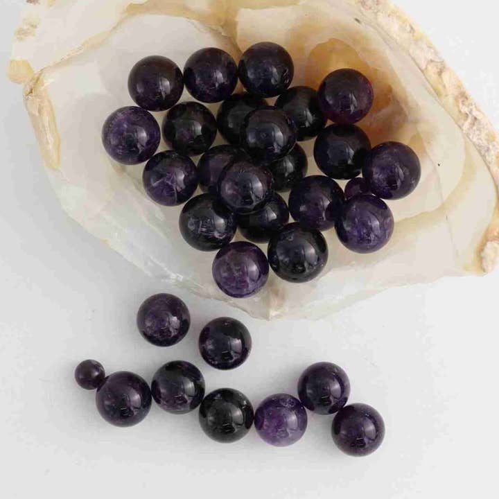 Half Kilo Amethyst Spheres for wholesale by Mi Esperanza Minerals