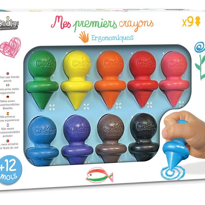 Créa Lign' – Engroshandel Farvekridt – Mine første farveblyanter x90