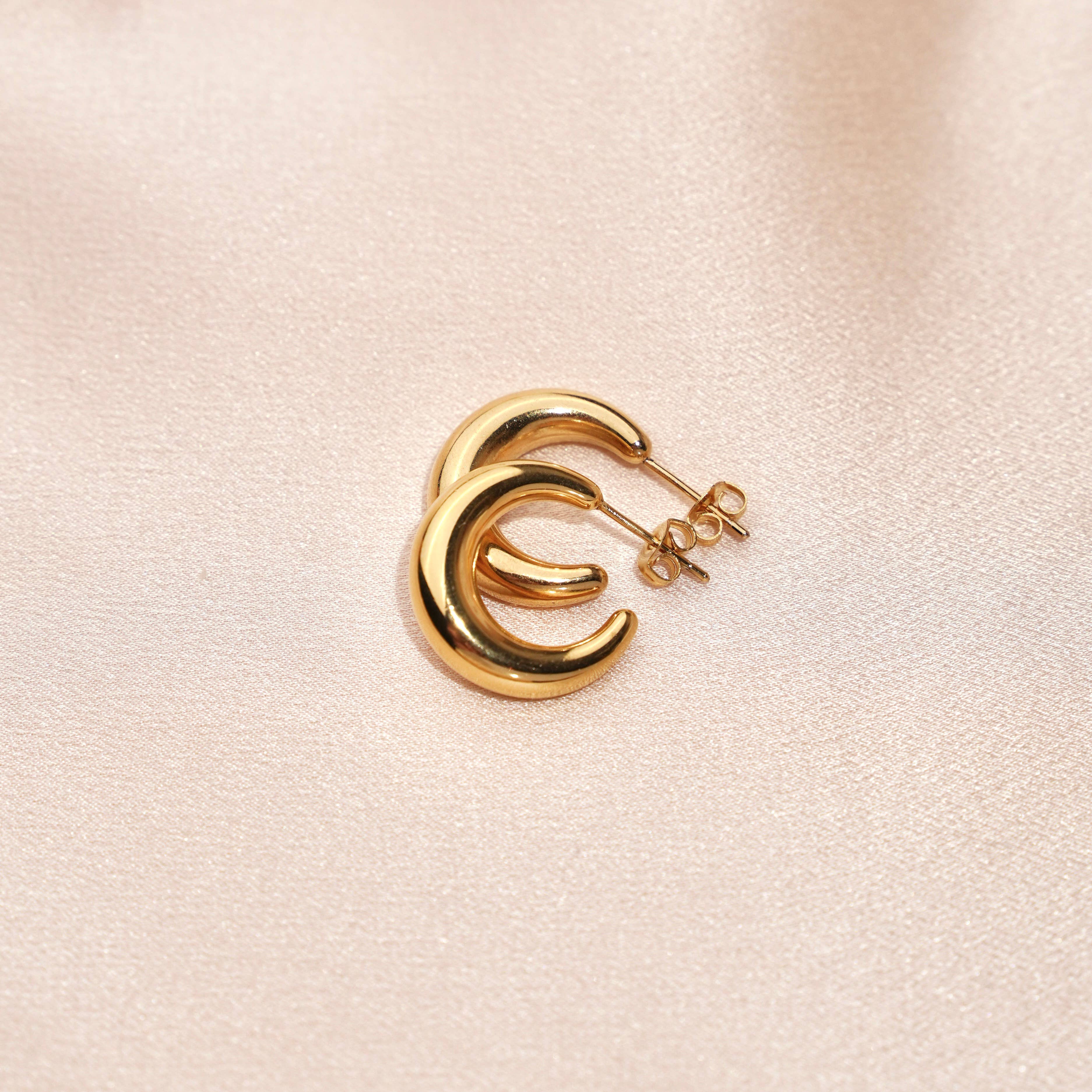 Victoire Collection - Wholesale Dangle Earrings - Steel hoop earrings2