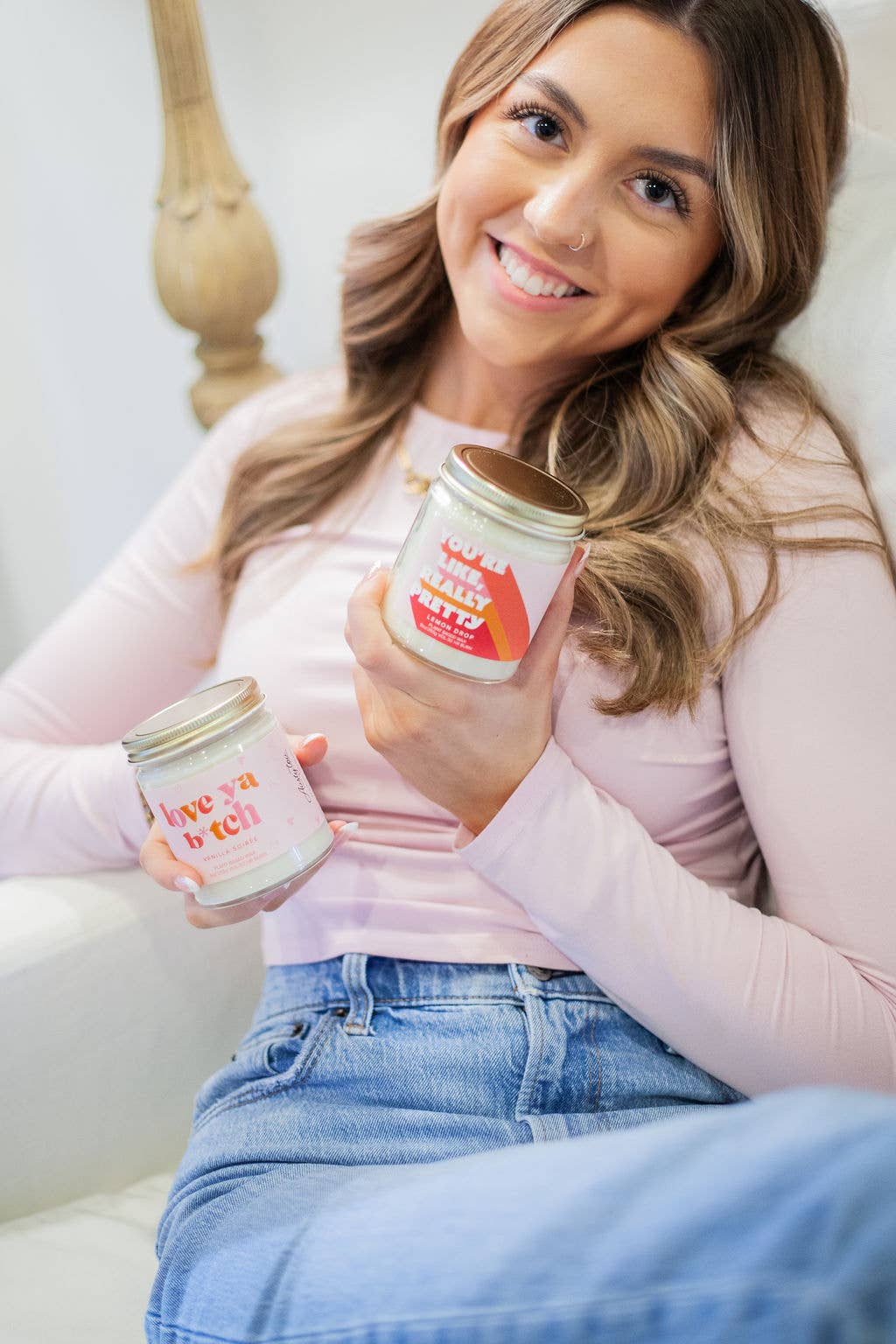 Austy Lou by Broken Top Brands – Engroshandel Glaslys – Du er virkelig smuk 9oz sojalys3