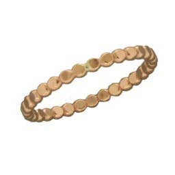 Mark Steel Jewelry - Wholesale Beaded Bracelet - Half Round Smashed Bead Ring