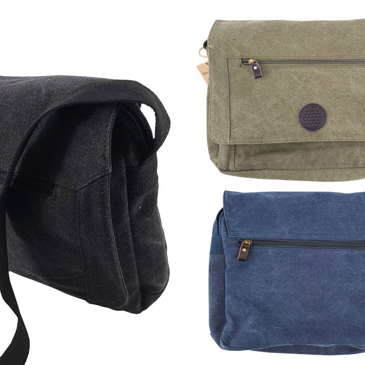 Kala Imports LLC - Wholesale Shoulder Bag - Unisex - M9-2 Canvass Shoulder bags0