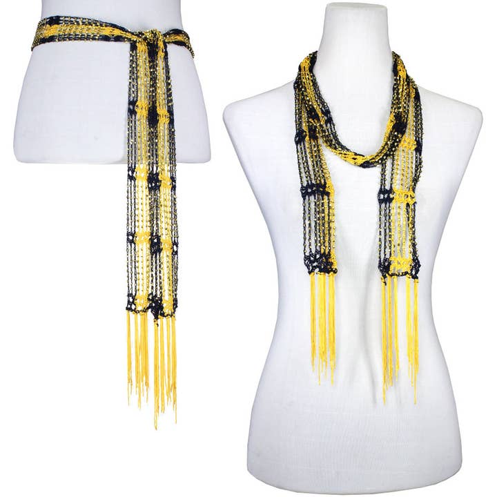 The Magic Scarf Company - Wholesale Scarf - Women's - 1755 - Shanghai Beaded Scarves/Sash98