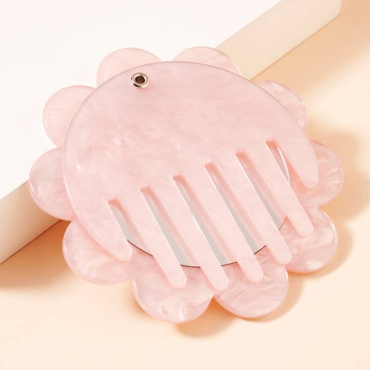 Lilla Haven - Wholesale Compact Mirror - Tortoise Mirror and Comb Compact