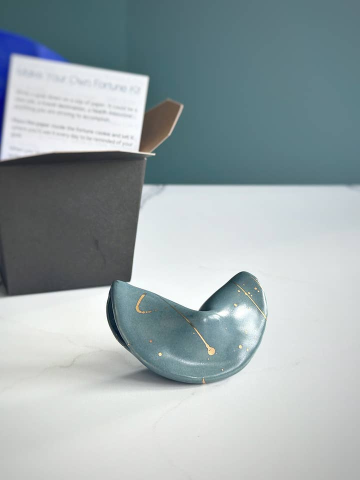 22k Gold Blue Make Your Own Fortune Kit for wholesale by Late Wake Artworks