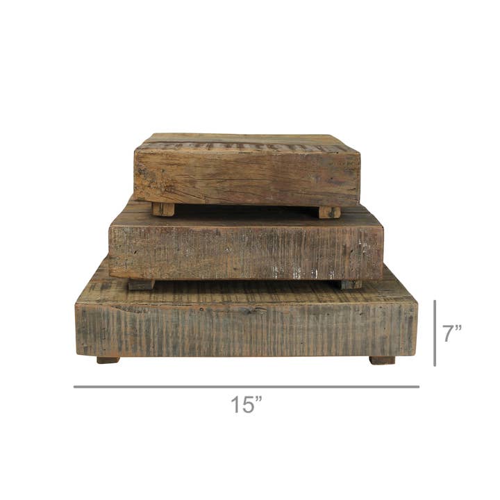 HomArt - Wholesale Retailer Display Stand/Case - Lincoln Risers, Wood, Square - Set of 31