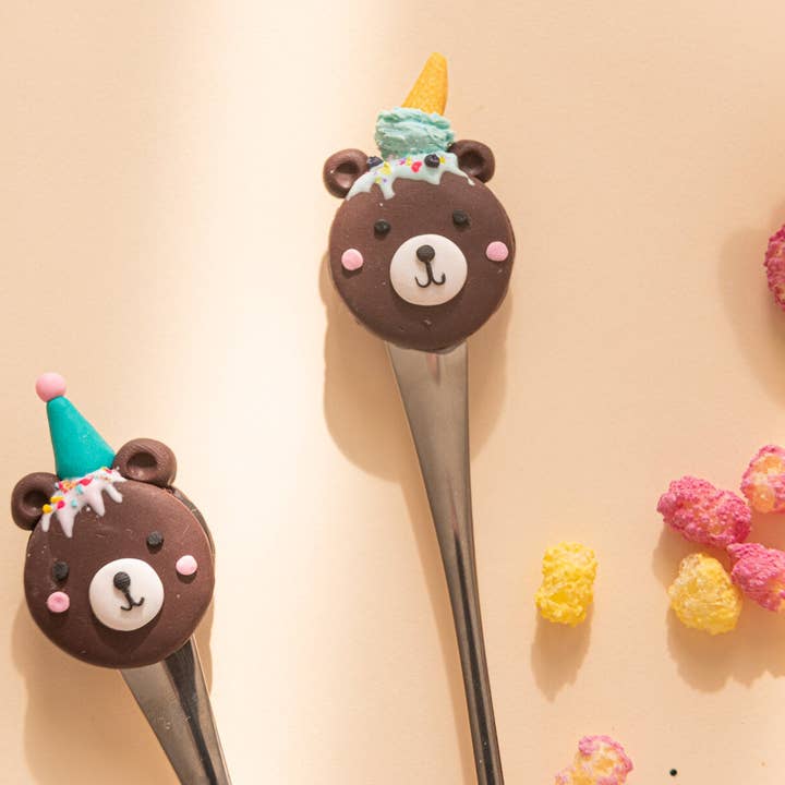 Party björnar Macaroon skedar Set för wholesale av Lulou Bijoux