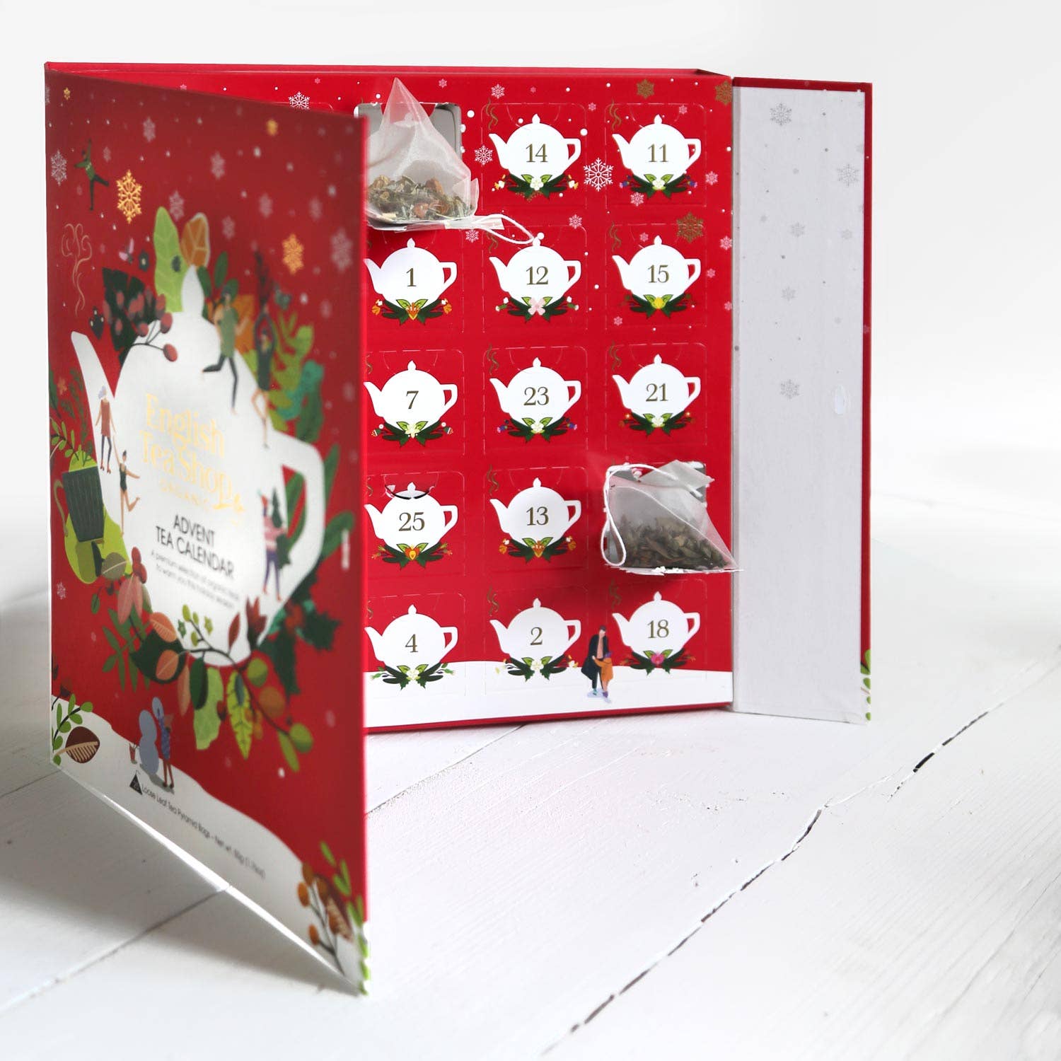 Royal Nature GmbH & Co. KG - Wholesale Advent Calendar - ETS - Premium Tea Advent Calendar with Bow "Red Christmas", 25 Organic Teas in Tea Pyramids2