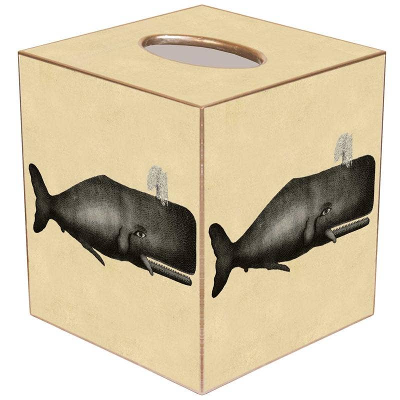 Marye-Kelley - Wholesale Tissue Box - Vintage Grey Whale Tissuebox Cover0
