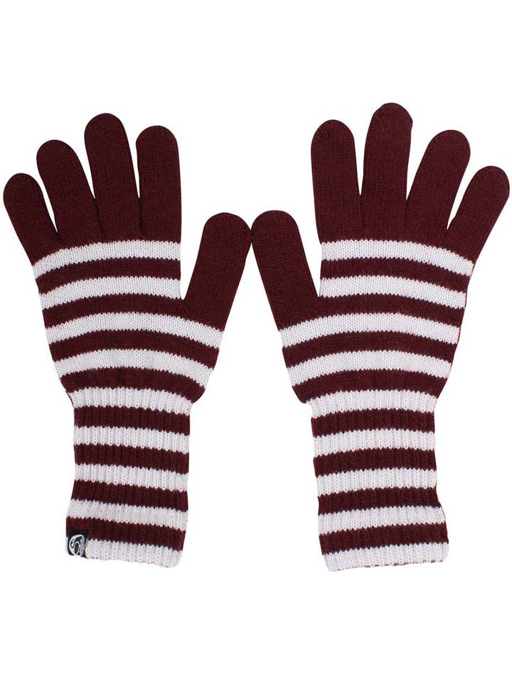 Danegoose Wool Gloves Dk Merlot/Chalk for engroshandel hos Danefae København