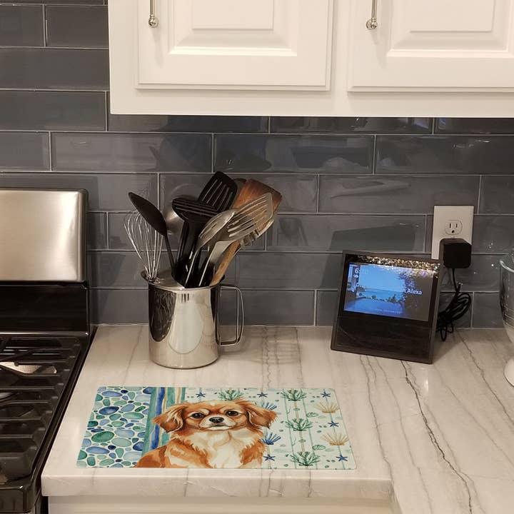 Rode Tibetaanse Spaniël Kustzeeglas Snijplank WDK7242 voor wholesale door Caroline's Treasures