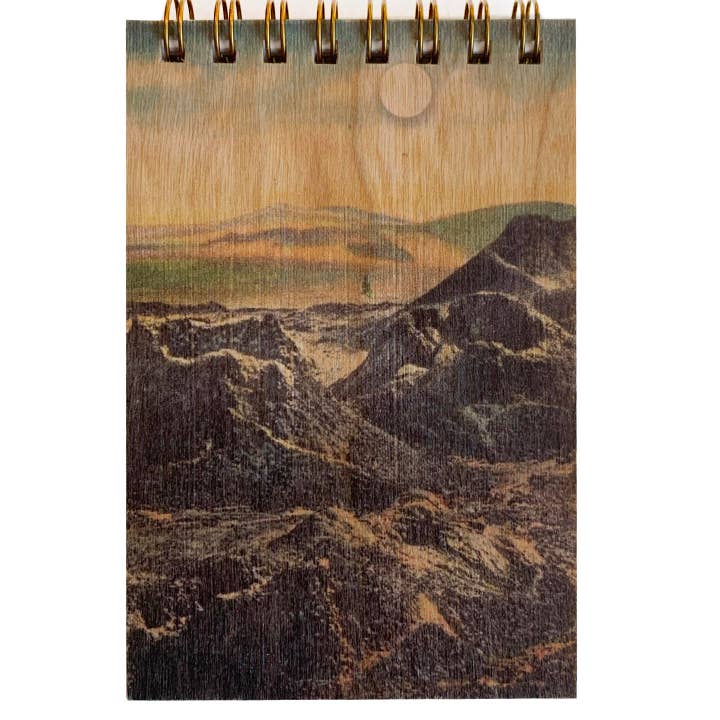 Wood Notepad - Desert Mountains for wholesale by Spitfire Girl