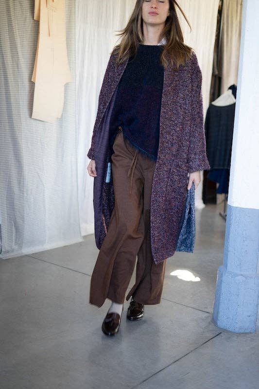 Mecànico Atelier - Wholesale Coat - Women's - Coat Certosa Consorzio Borgundy1