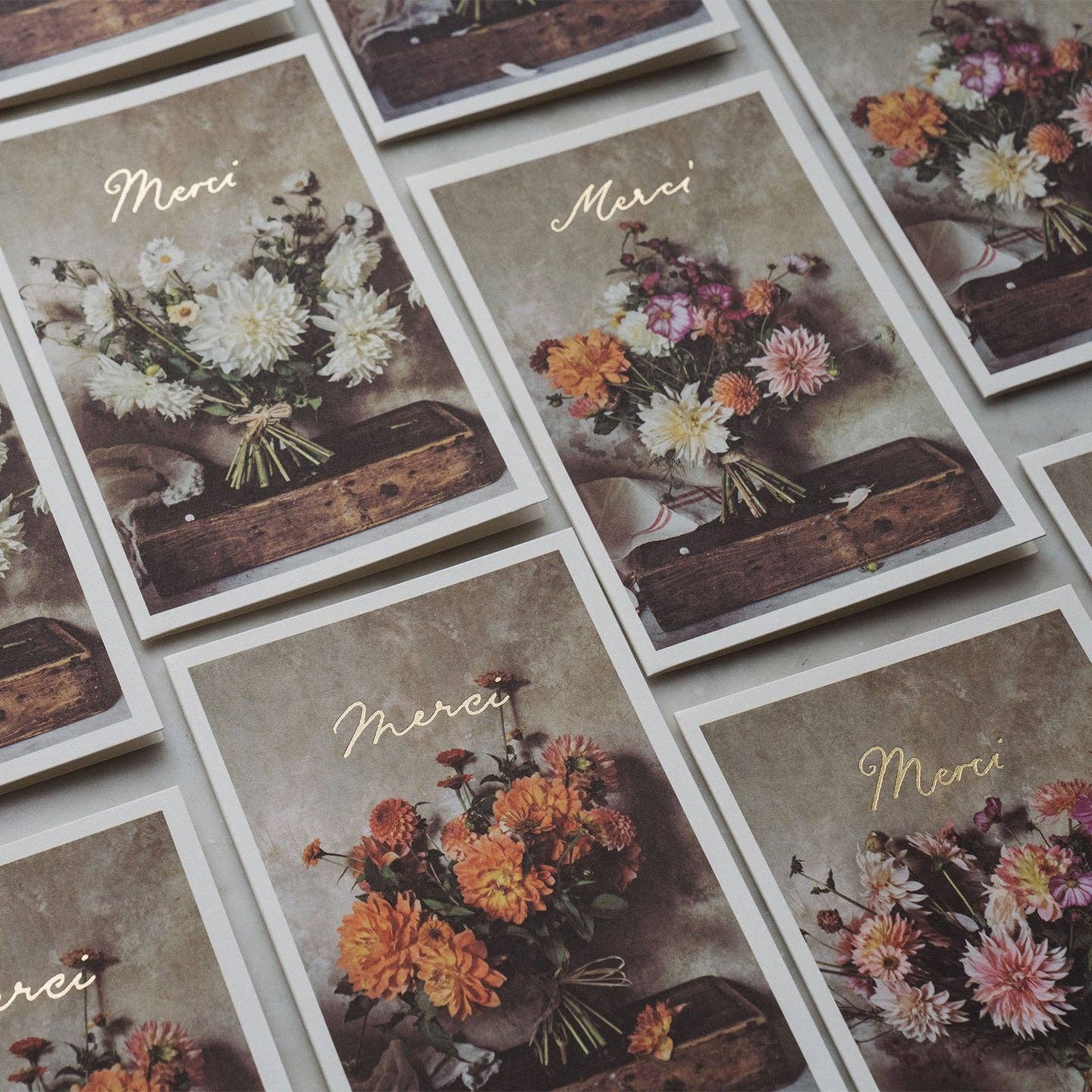 Jamie Beck - Wholesale Stationery/Notecard Set - Merci Stationery II • Set of 16 Cards and Envelopes1
