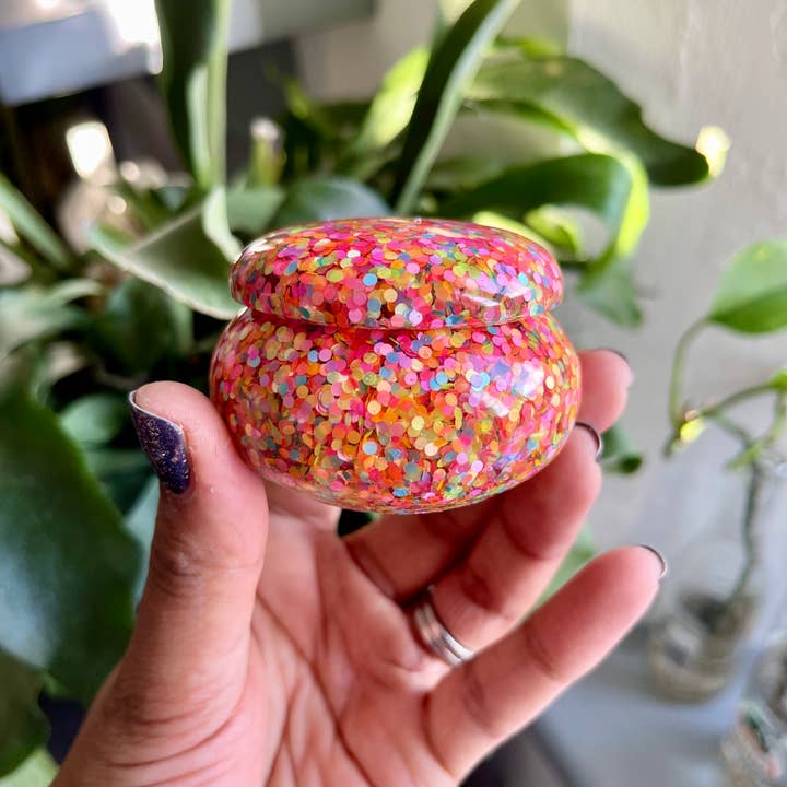 Prescription Resin - Wholesale Jewelry Dish - RESIN ROUNDED TRINKET POT | x 6 MIXED ASSORTMENT3