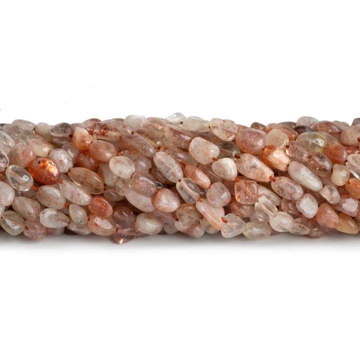 Sunstone Plain Nuggets, 30,5 cm, 45 Perlen für den Großhandel von The Bead Traders