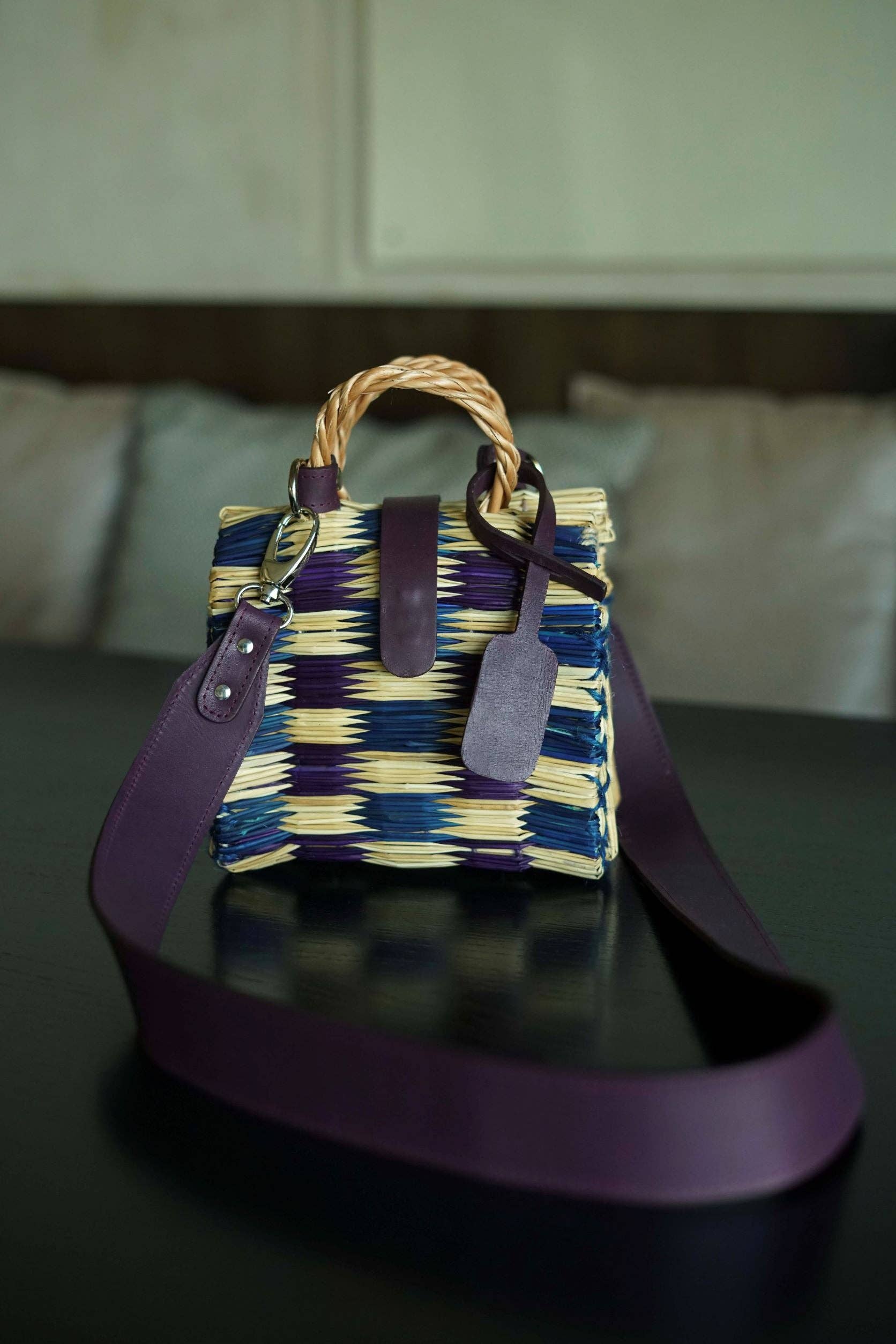 Navy Purple Square ROSANA - MINI for wholesale on Faire5