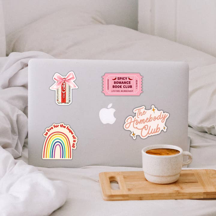 inviting affairs paperie - Vendita all'ingrosso Adesivo - Adesivo Amante della Diet Coke – Design con Fiocco per Diari, Bicchieri Termici2