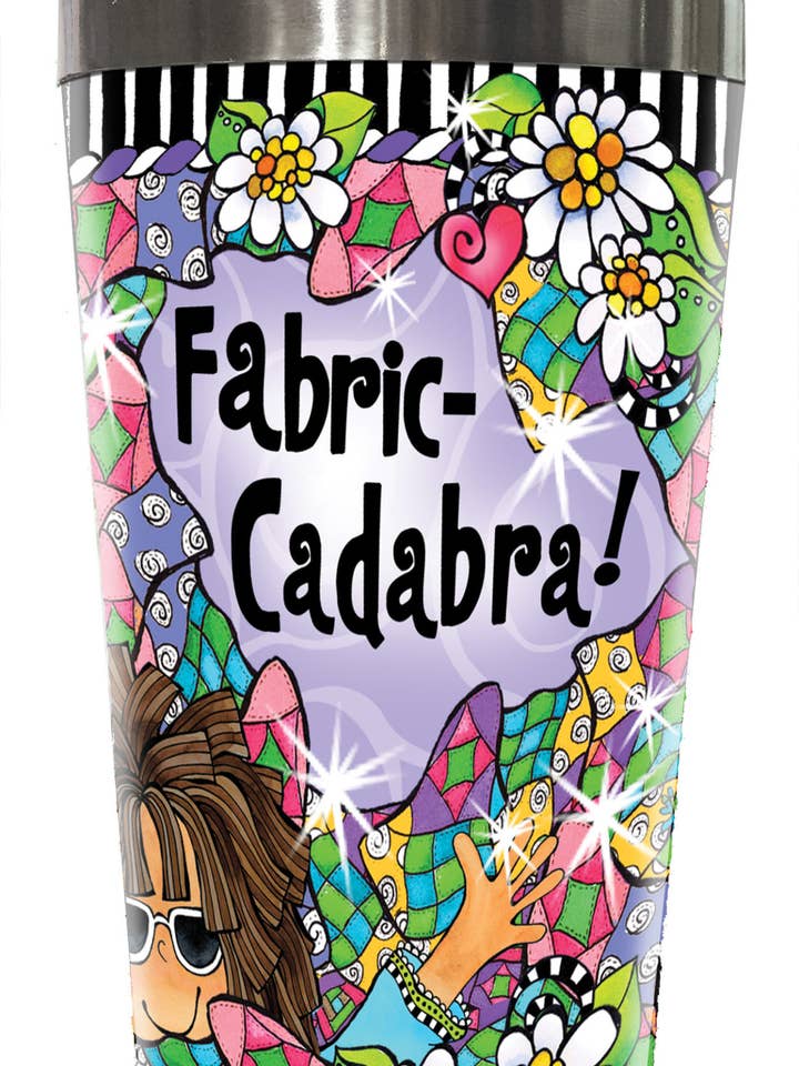 SS280-Quilt-Fabric Cadabra SS Tumbler for wholesale by Suzy Toronto Wholesale