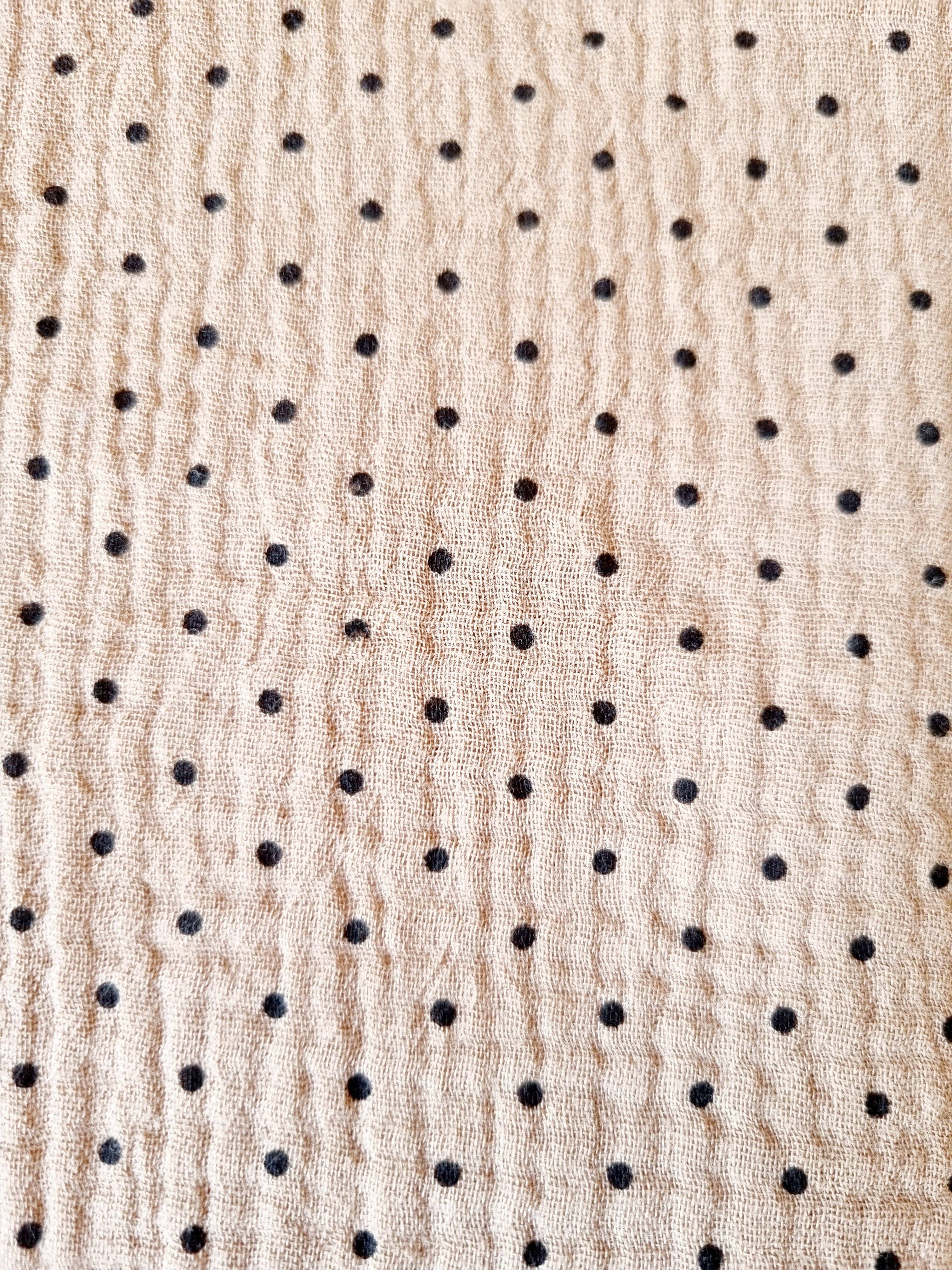 Rammelaartje – wholesale Lindning - Baby – Hydrofilt tyg 60x60 cm – prickar sand1