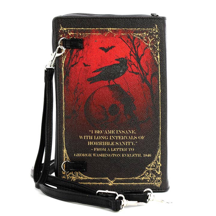 COMECO INC - Wholesale Clutch Bag - Women's - Edgar Allan Poe Book Clutch Bag in Vinyl2