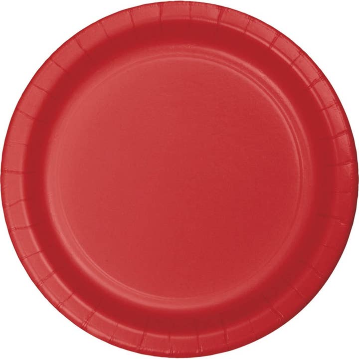 Classic Red 9" Plate for wholesale by Party Expo, LLC