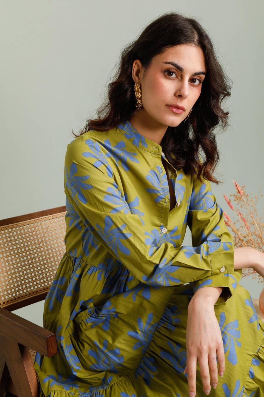 CHOKLATE PARIS - Vendita all'ingrosso Vestito - Donna - Abito lungo in cotone con stampa floreale Marbella - CK08112C6