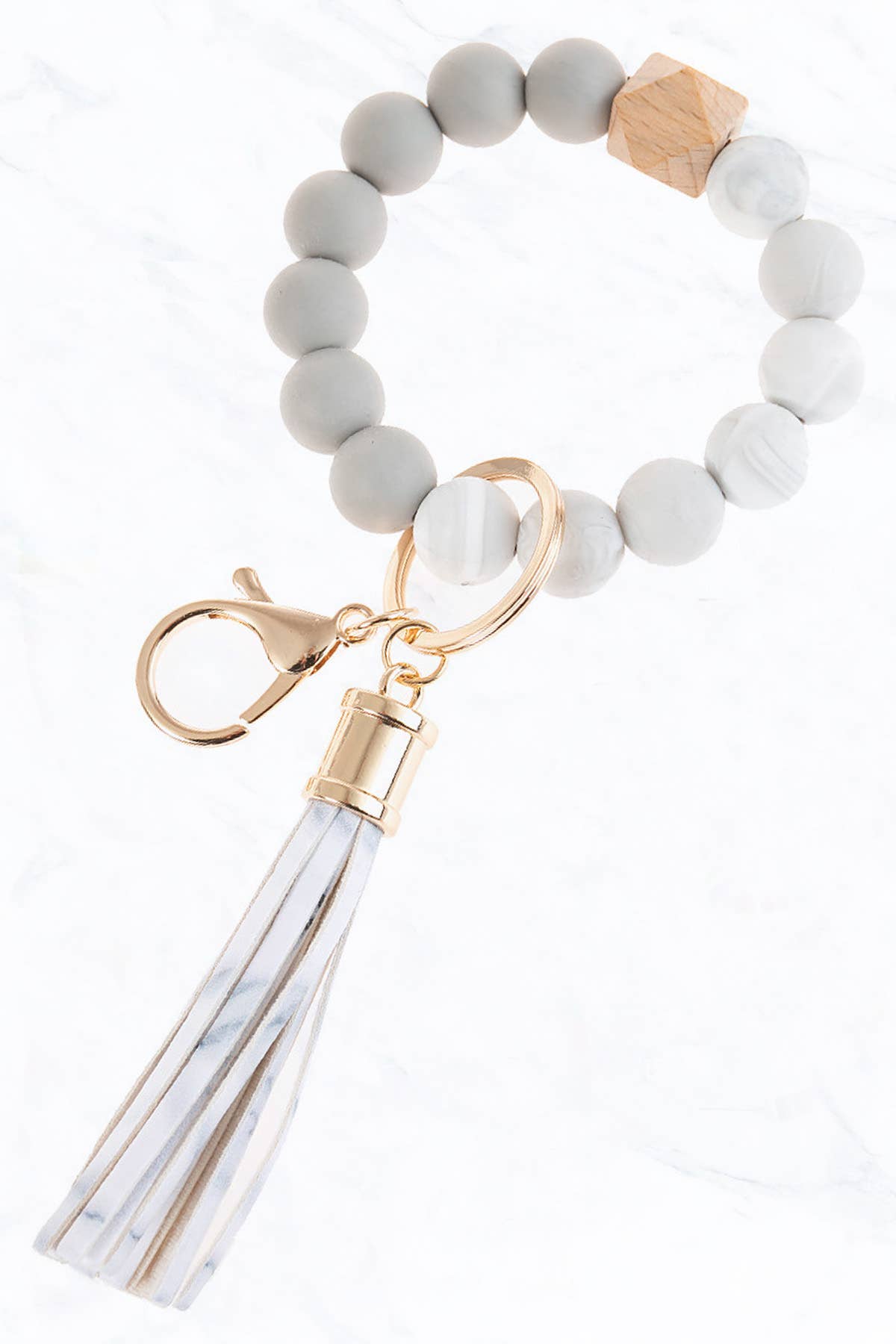 Suzie Q USA - Vente Porte-clés – femme - Porte-clés anneau avec perles en silicone colorées7