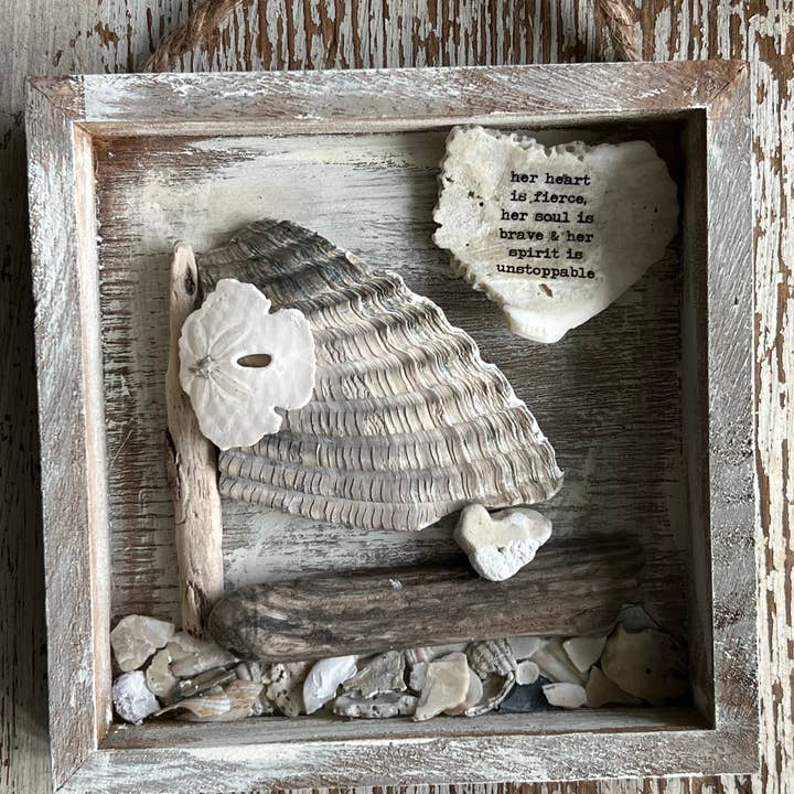 UnfiniSHEd - Wholesale Sign - Sailboat Shell Art, Beach Sign,Choose saying 2