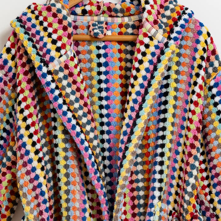 Kikoya - Wholesale Robe - Unisex - Pom Pom Bathrobe Handloom Turkish Cotton Resort Heavy Luxury10