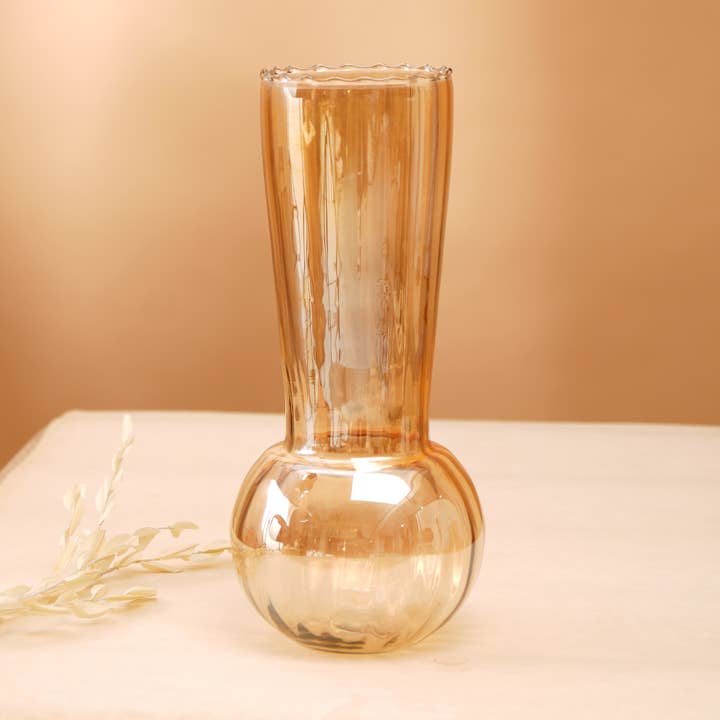 ExpoBazaar - Wholesale Vase - Glass Vase | Whimsy Whirlpool Large Vase | 5.50X10"1