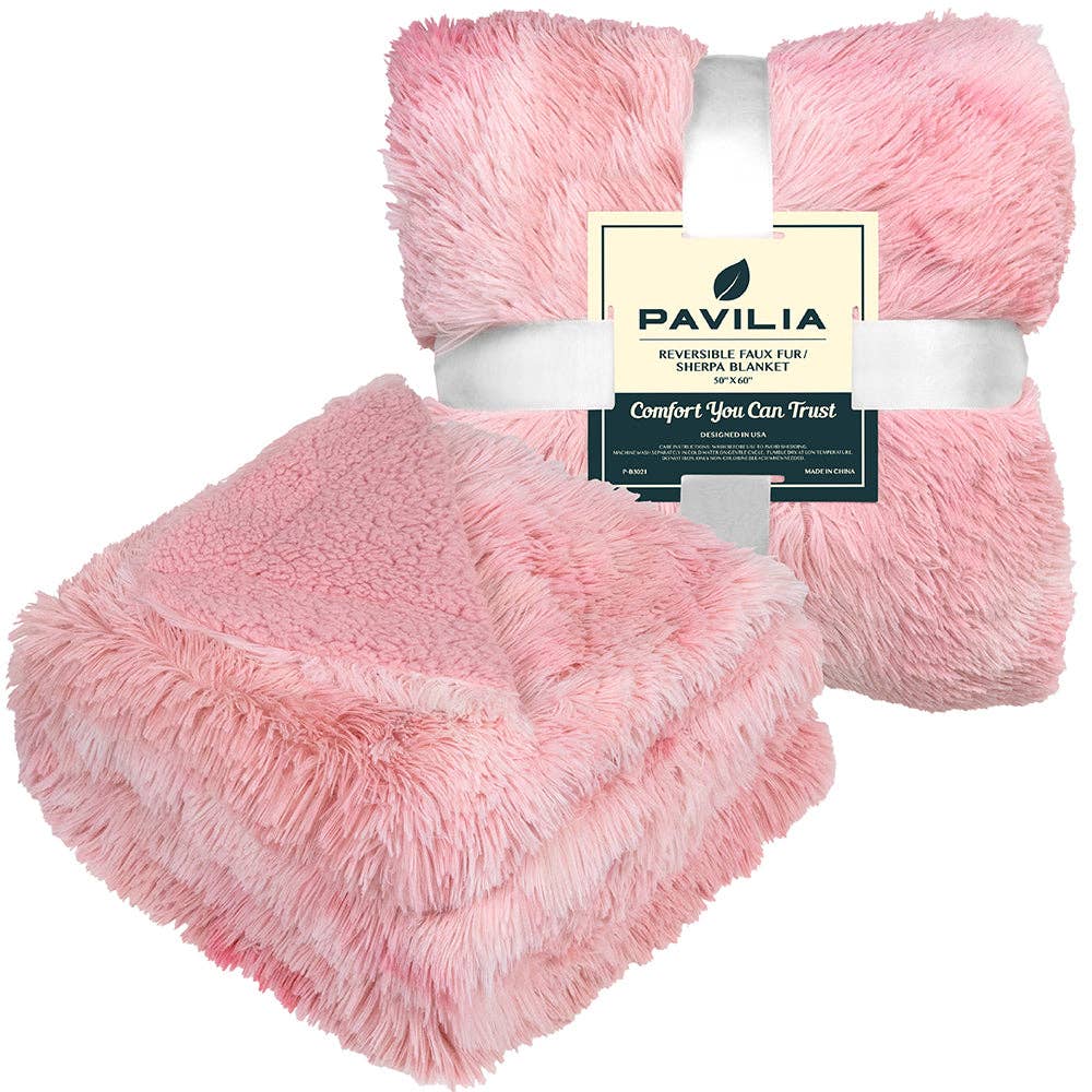 Pavilia - Wholesale Decoratiedeken - Pluche Sherpa Plaid van Imitatiebont32