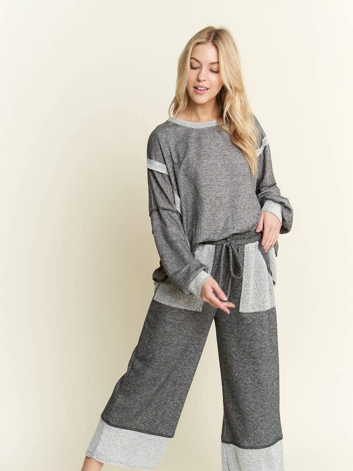 LoopTerry LongSleeve Crewneck top HT5781 for wholesale by J.Her