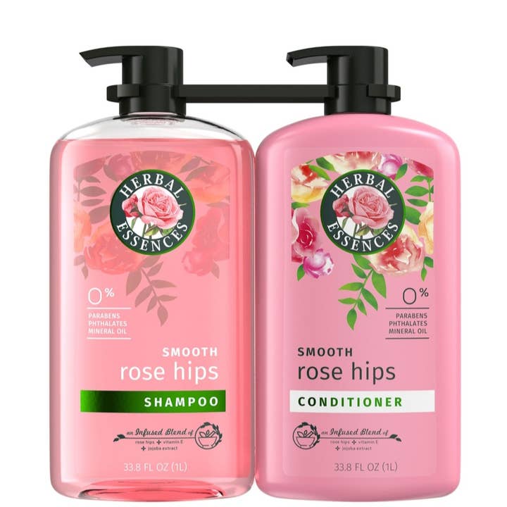 Herbal Essences Rose Hips Shampoo and Conditioner, 33.8Z 2PK for wholesale by Majestic Wholesale
