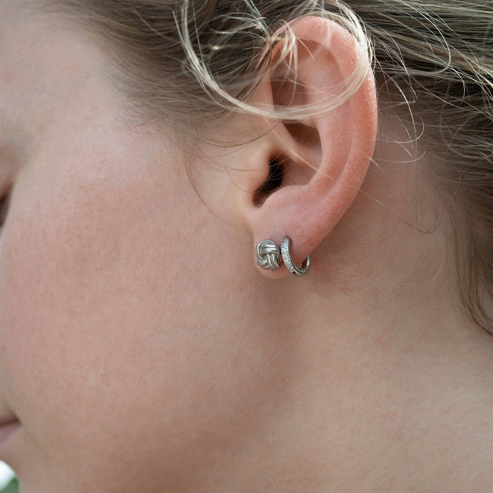 WJW - Wholesale Huggie Earrings - 18K Gold PVD Stainless Steel CZ Mini Huggie Earrings11