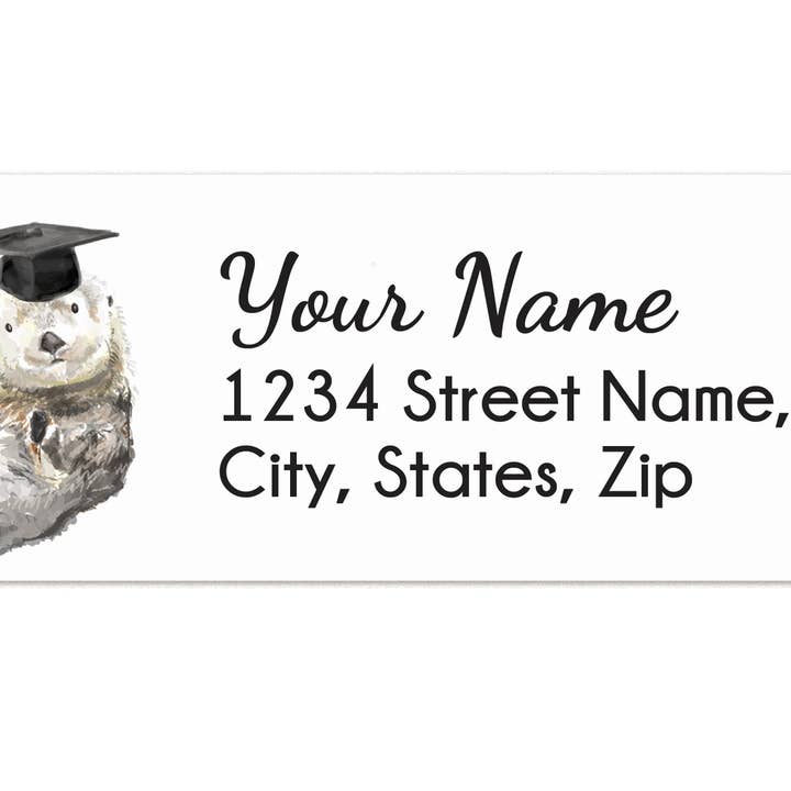 Afstudeeradreslabels - 120 gepersonaliseerde cadeaus voor 2022 afgestudeerden met bonusstickers voor wholesale door Triple Studio