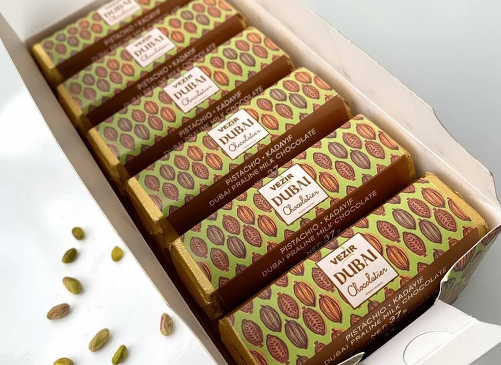 Aladdin - Wholesale Chocolate Bar - Dubai Chocolate Bar 37g Pistachio Praline Halal Turkish1