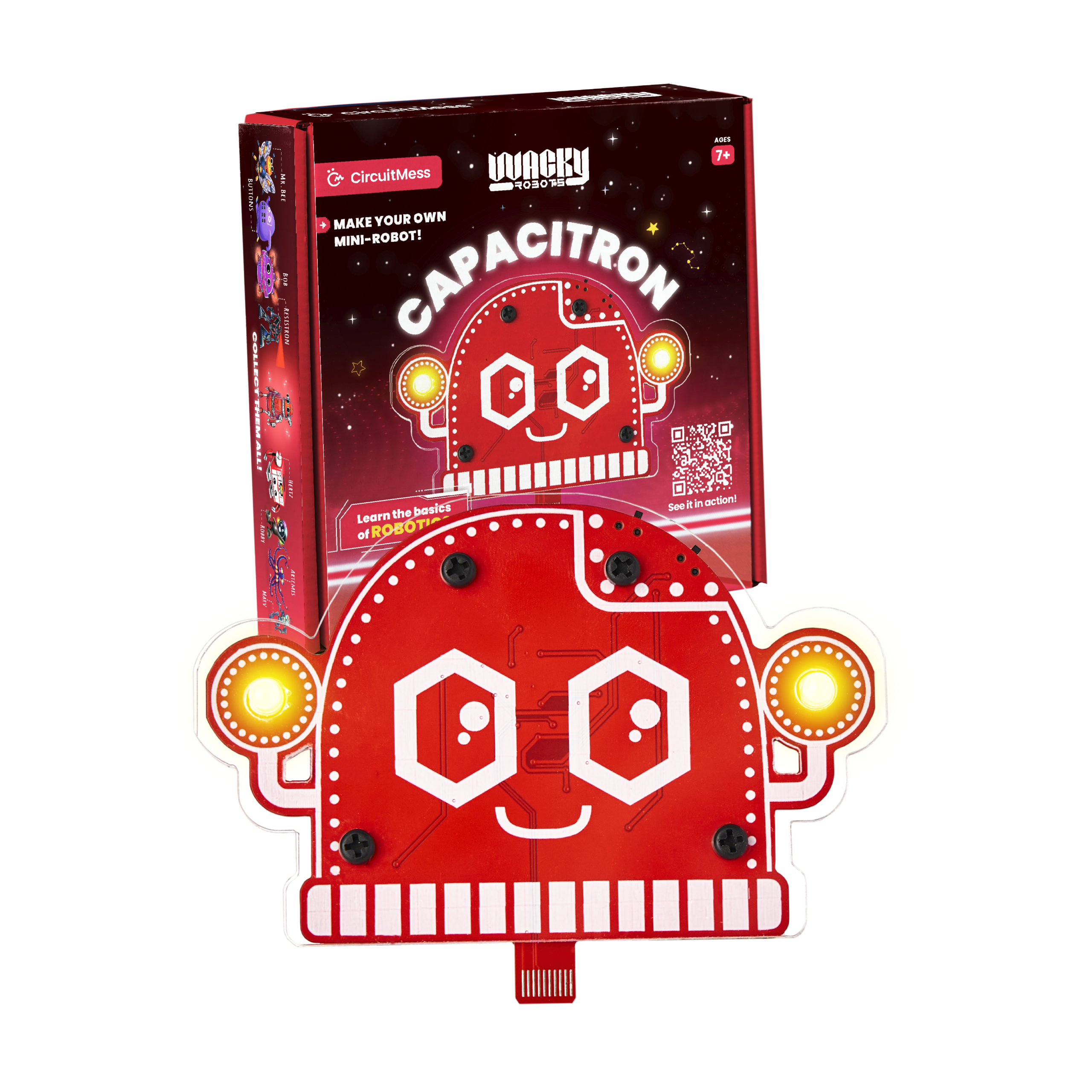 CircuitMess USA - Wholesale DIY Craft Kit - Kids - Wacky Robot Capacitron - DIY Mini Robot2