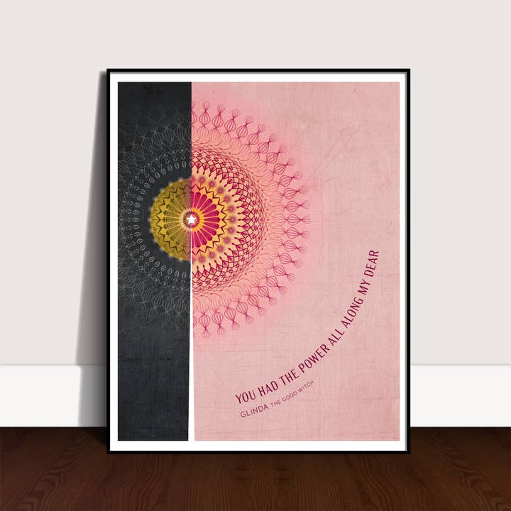 Lucky Skye Graphics – wholesale Art print – The Wizard of Oz Quote - You Had the Power All Along My Dear