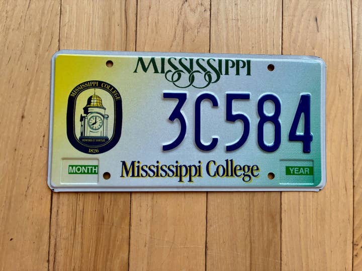 1998 Matrícula do Mississippi College por atacado de RusticPlates