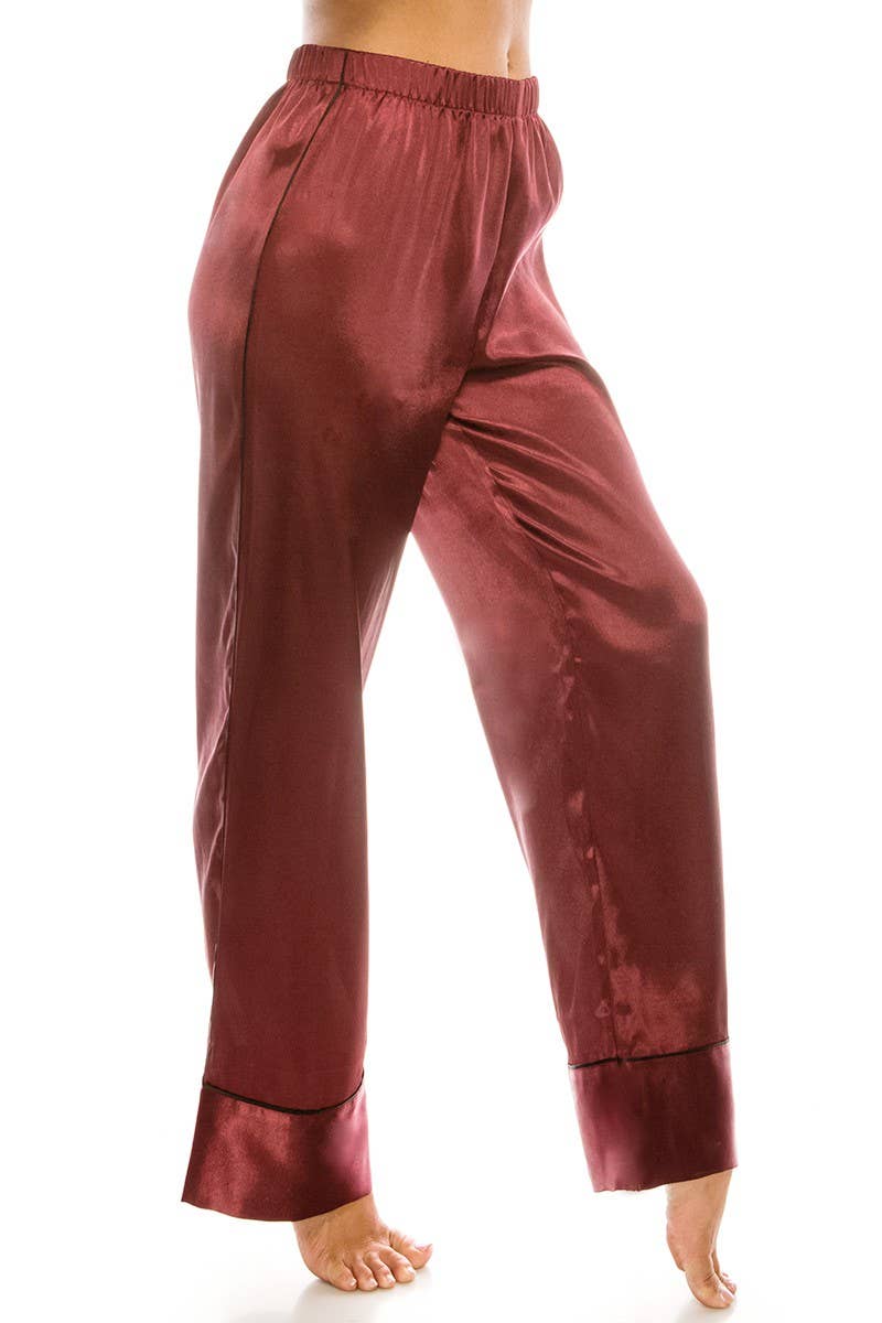 Best Underwear Line – wholesale Sleepwear set – Women's – Youmita 2 Pc Satin Pj Set-YM-20183-PJS5