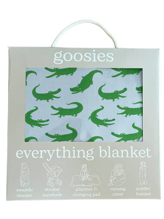 Blue Alligators - Everything Blanket for wholesale by Goosies