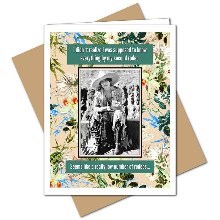 Ümlaut Brooklyn - Wholesale Gewone wenskaart - Mijn tweede rodeo - kaart voor elke dag1