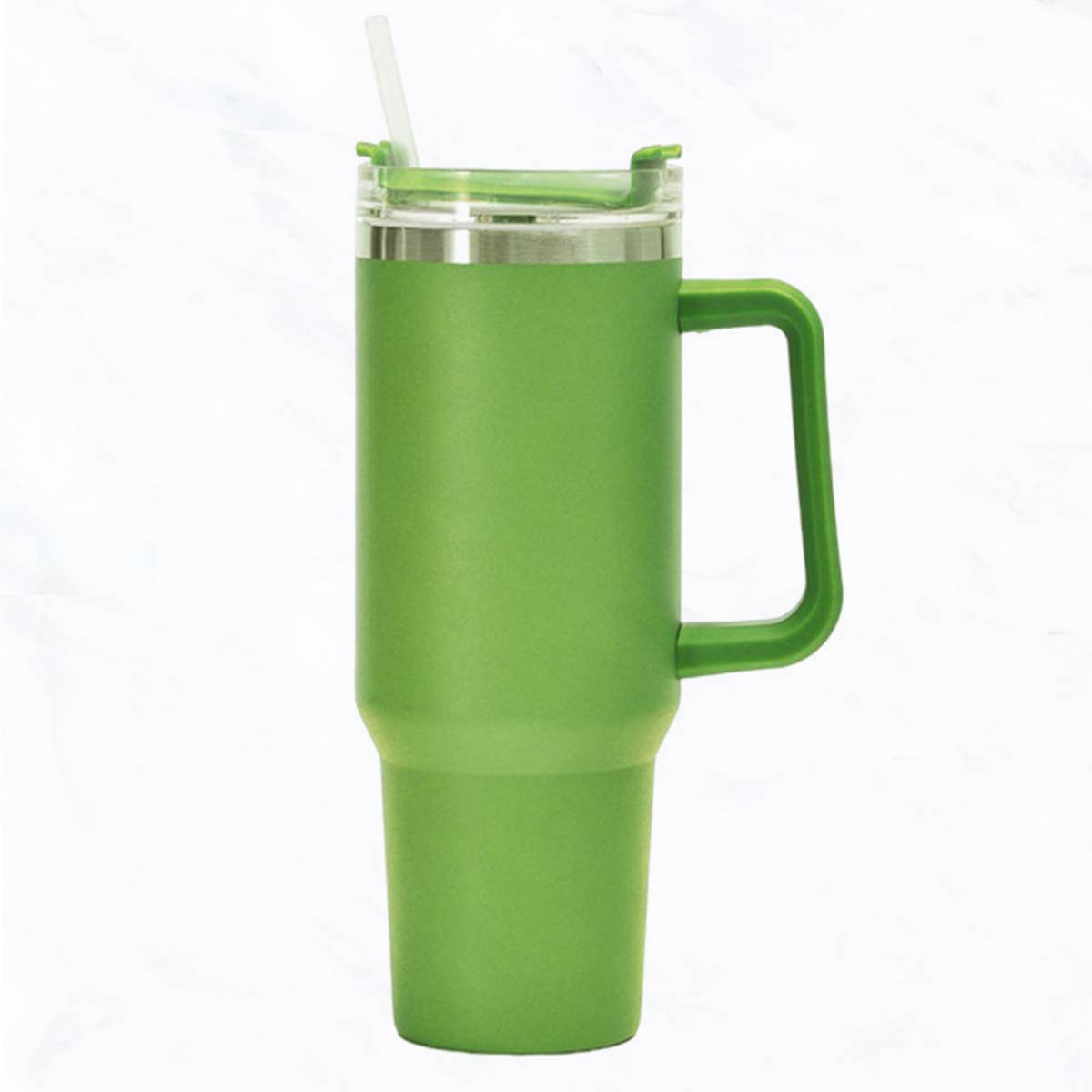 Suzie Q USA - Wholesale Insulated Mug/Tumbler - 40 oz, Stainless Steel Tumbler with Handle, Straws Include12