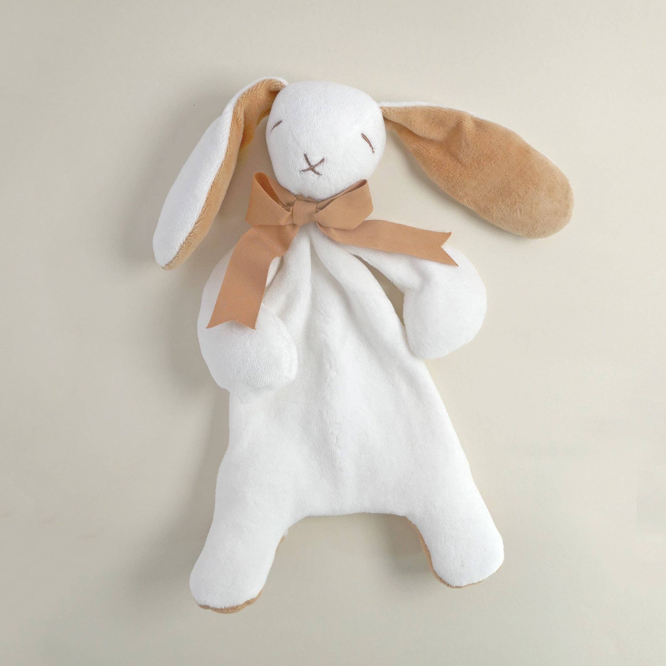 Maud N Lil Organic Cotton - Wholesale Stuffed/plush toy – Kids & baby - Classic Organic Cotton Bunny Comforter / Lovey Toy - Biscuit5